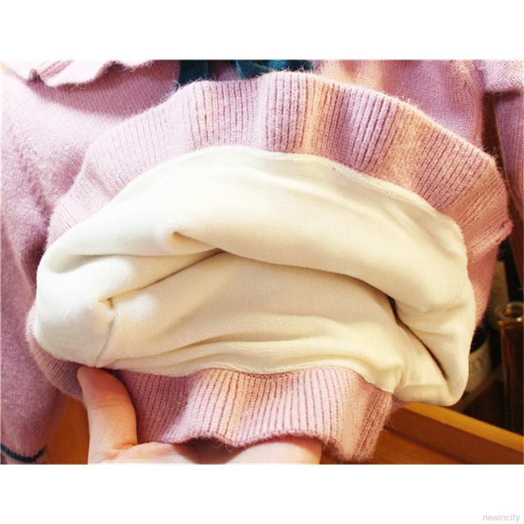 Korean Girls Kids Winter Sweater Baby Girl Bowknot Design Cotton Blouse