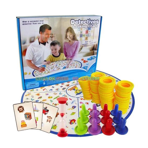 Trò chơi trí tuệ Detectives Looking Chart - Cao thủ tìm kiếm giúp trẻ nhanh tay tinh mắt cả gia đình chơi cùng con