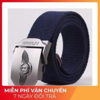 Thắt lưng nam vải dù mặt BFNT phong cách lính