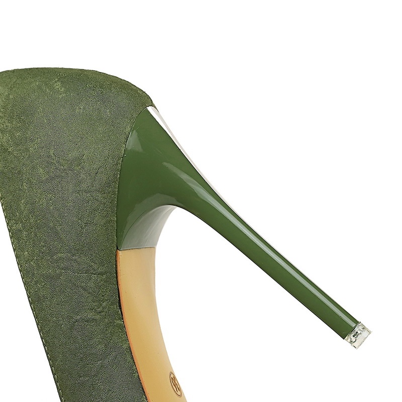 Giày cao gót BIGTREE 6168-1 mũi nhọn phong cách thời trang Âu Mỹ dành cho nữ có size lớn