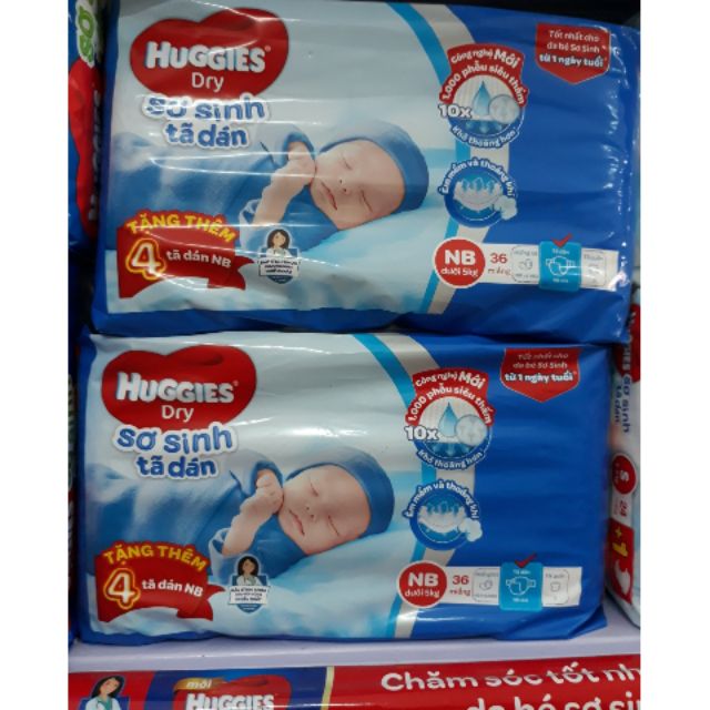 Tã dán Hugies sơ sinh NB- 36 ( cho bé từ 1 ngày tuổi đến dưới 5kg)