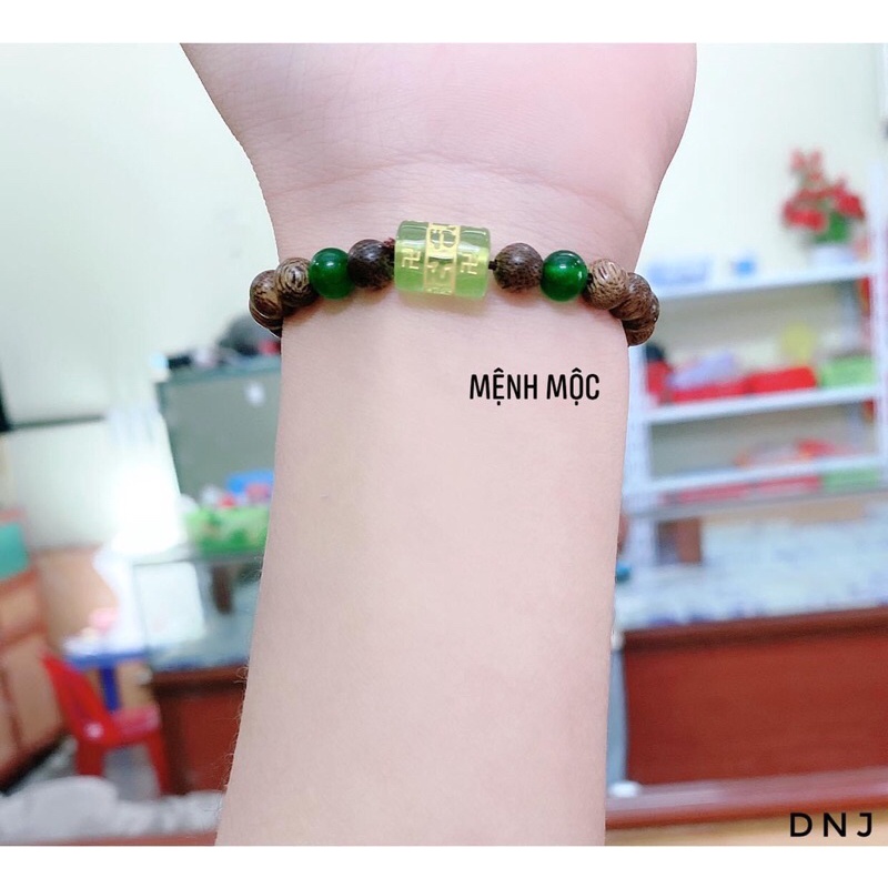 vòng tay trầm tốc mix đá phong thuỷ theo mệnh may mắn