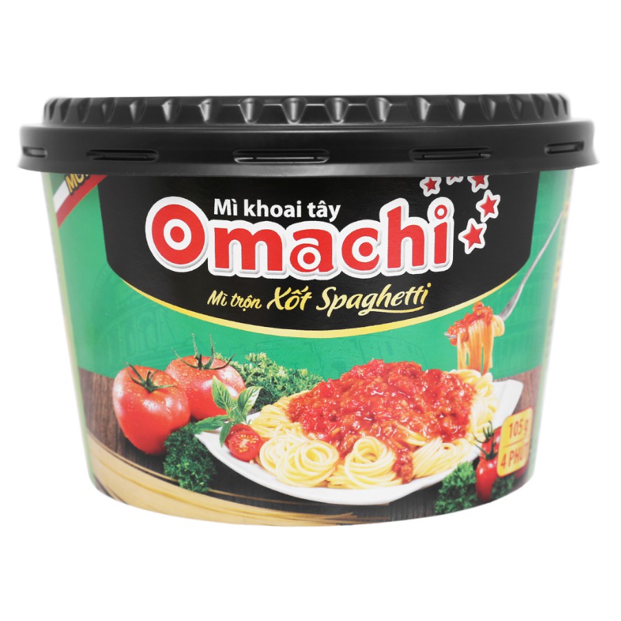 Thùng 12 hộp mì trộn omachi vị spaghetti 105g/hộp