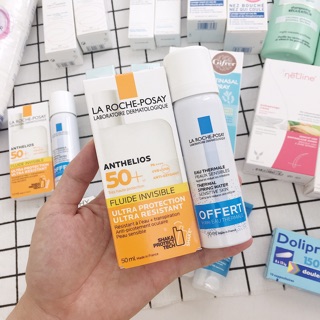 Kem Chống Nắng La Roche-Posay Fluide Invisible 50ml Tặng Kèm Xịt Khoáng 50ml