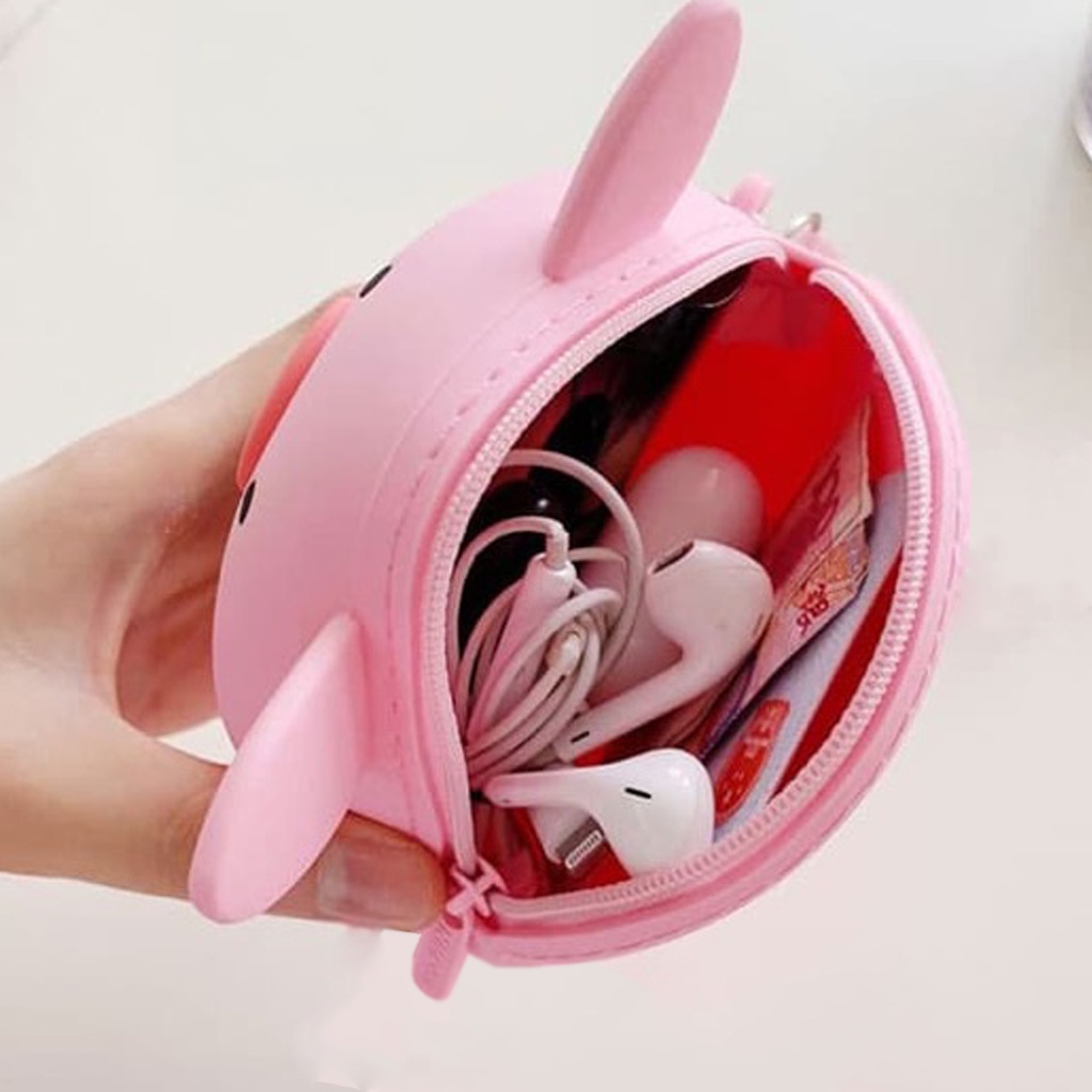 ⭐Gogoland⭐ Ví Silicone Đựng Tiền Xu Có Khóa Kéo D044