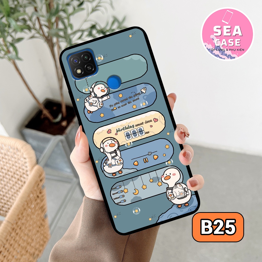 Ốp lưng XIAOMI REDMI 9C hình vũ trụ,hoạt hình,phi hành gia – ốp nhựa chống trầy,chống va đập