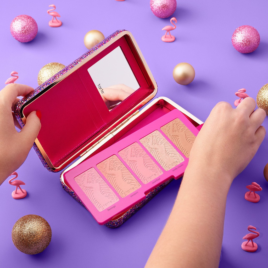 BẢNG PHẤN MÁ TARTE LIFE OF THE PARTY CLAY BLUSH PALETTE CLUTCH