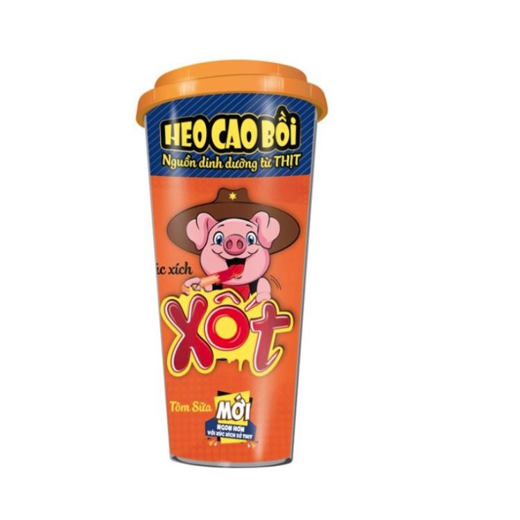 Thùng 48 Hộp Xúc Xích Heo Cao Bồi Masan Mix Nhiều Vị