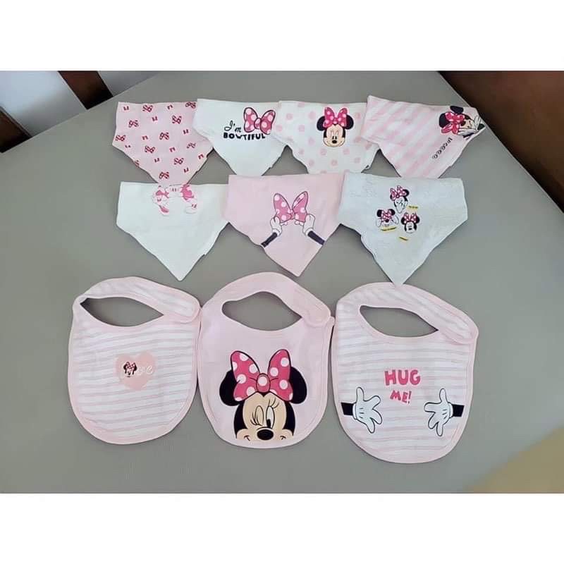 ❤️NGÔ KHOAI MỲ❤️ set 10 yếm cổ Mickey Minie cho bé trai và gái
