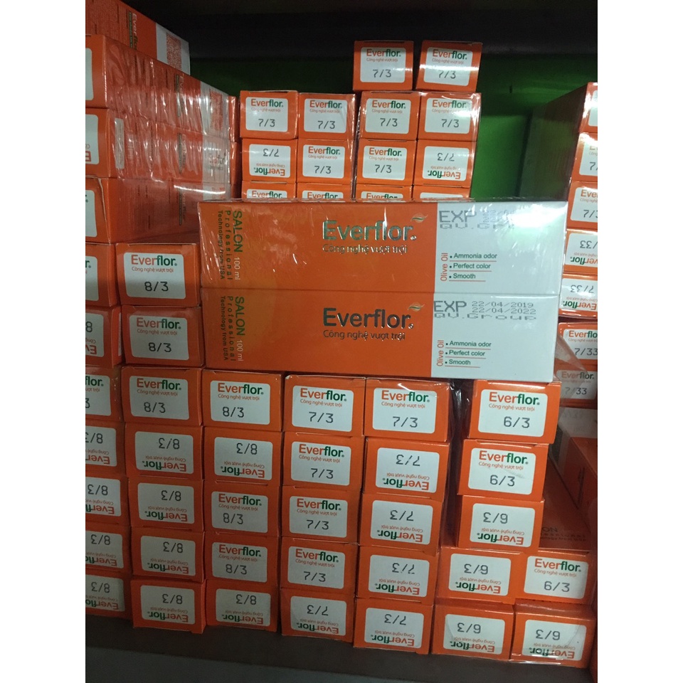 Thuốc Nhuộm Tóc Everflor 100ML Bảng 3
