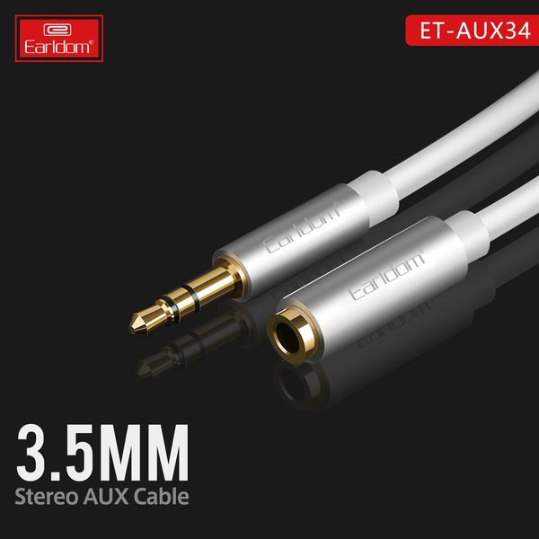 Dây nối dài tai nghe tròn 3,5mm, Jack chuyển 3.5 mm ra 1 đầu aux dài 1m Chính hãng Earldom AUX34 DATA shop