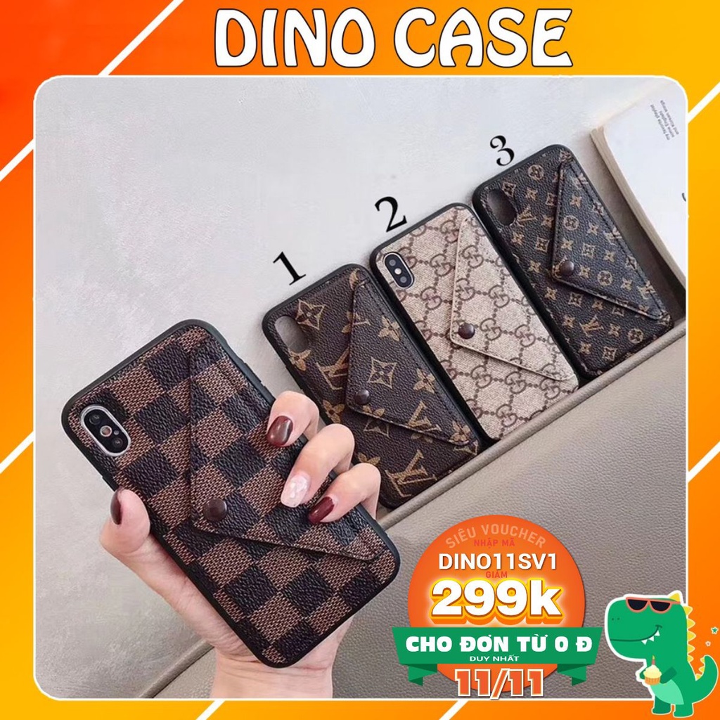 Ốp lưng iphone l v g c kiêm chân chống giá đỡ điện thoại 6/6plus/6s/6splus/7plus/8/8plus/x/xs/11/12/pro/max/plus/promax