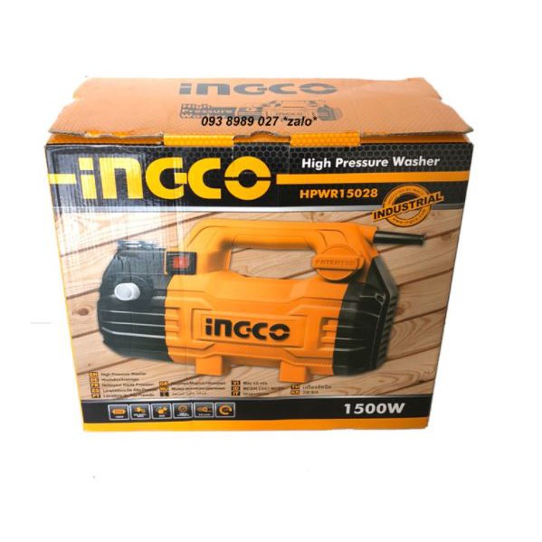 1500W  Máy xịt rửa INGCO HPWR15028