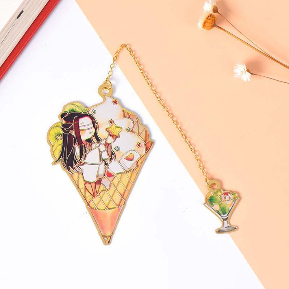 Pewany Mo Dao Zu Shi Dây Tua Rua Hua Cheng Mặt Dây Chuyền Đánh Dấu Sách Bằng Kim Loại Wei Wuxian Lan Wangji