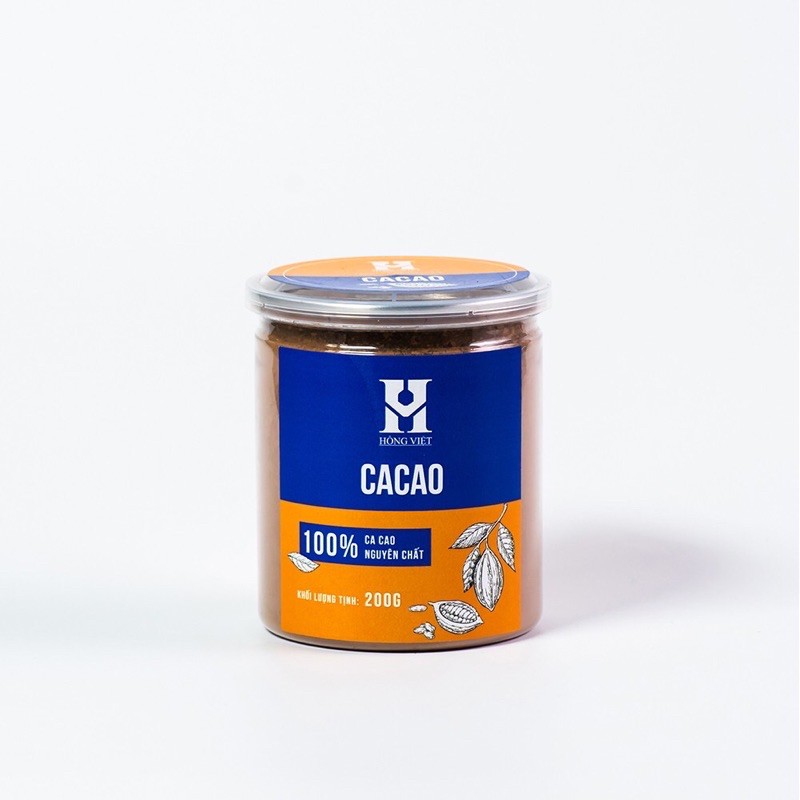 Bột Cacao Nguyên chất 100%, 200gr cacao sạch Đăk Lăk