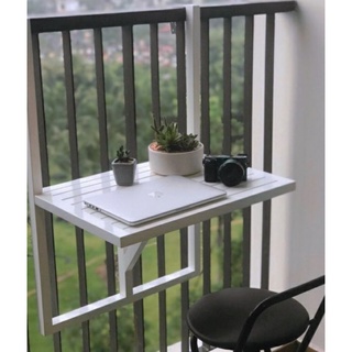 Bàn treo ban công gỗ tự nhiên