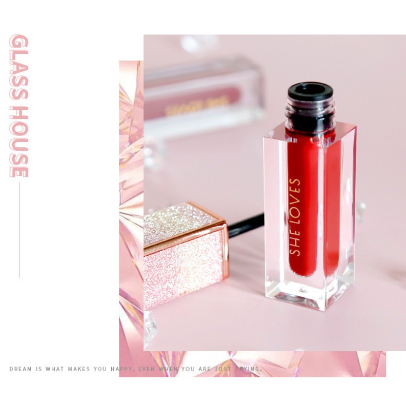 Son kem lì không dính cốc Sheloves Sparkling Starry Sky Lip Gloss 5ml