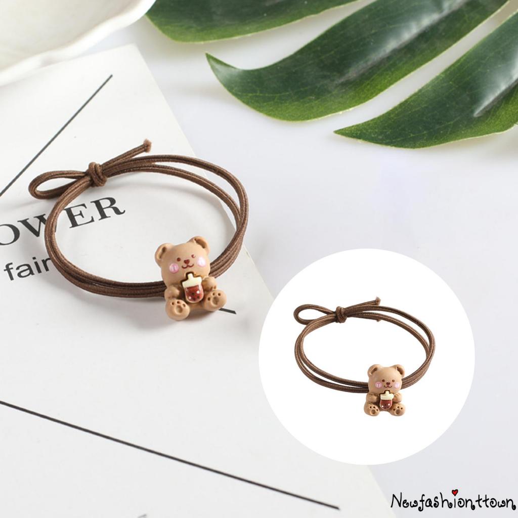 Dây Cột Tóc Co Giãn Hình Que Kem Gấu Hoạt Hình Thời Trang