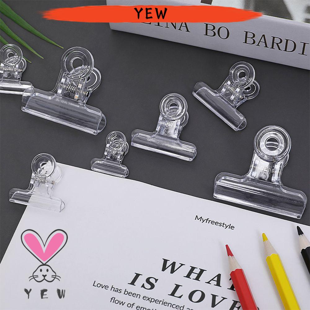 Kẹp Giữ Tài Liệu / Tài Liệu Đuôi Dài Bằng Acrylic Trong Suốt Tiện Dụng Cho Văn Phòng