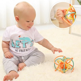 ✿INN✿ Baby Hand Catch Ball Infants Tactile Perception Educational Toys Molar Grab Rattles Teether