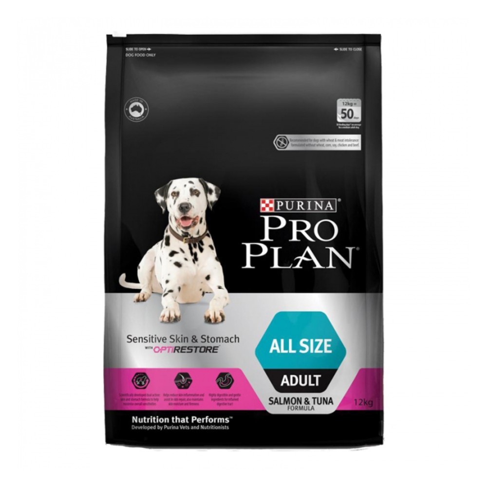 2.5kg Hạt khô cho chó có da và đường ruột nhạy cảm Purina Pro Plan adult dog all sizes sensitive skin and stomach