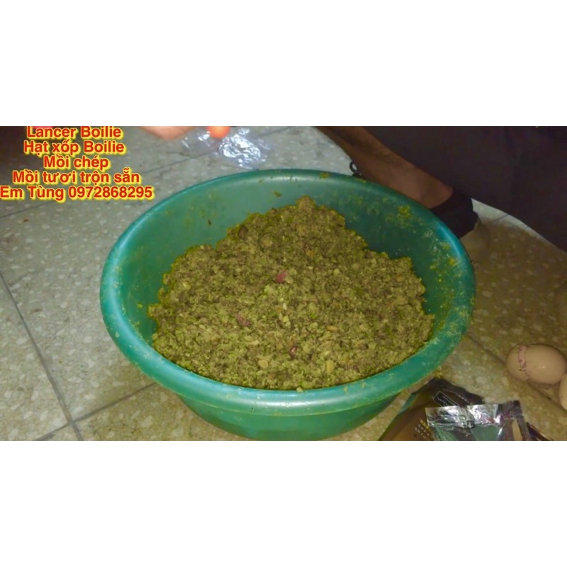 Mồi câu trộn sẵn câu Lance, Lục, đài chép trắm trôi 1,5kg