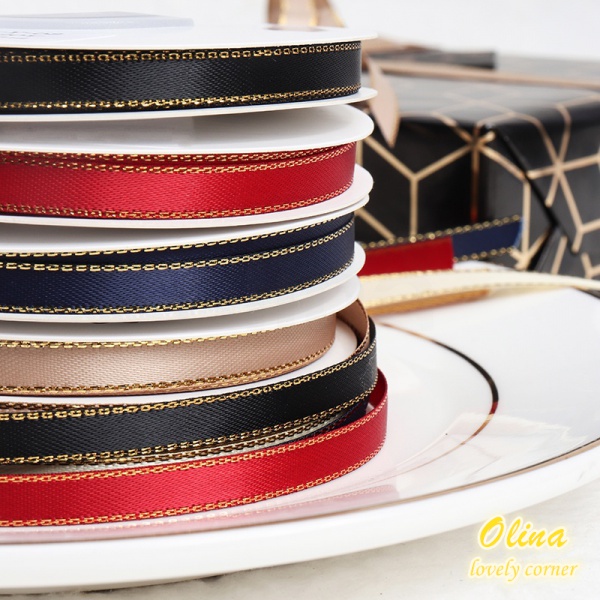 Cuộn Dây Ruy Băng Mỏng 18.2M Rộng 6mm Dùng Để Gói Quà