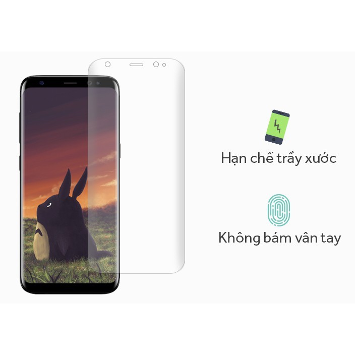 Miếng dán màn hình Samsung dẻo full keo phủ nano không bám vân tay - Beetech