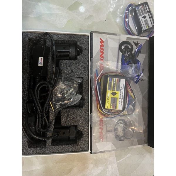 Bộ mạch tích công tắc rờ le cho đèn bi cầu mini và l4x cho xe r15 mt15 xsr155 cbr gsx và m