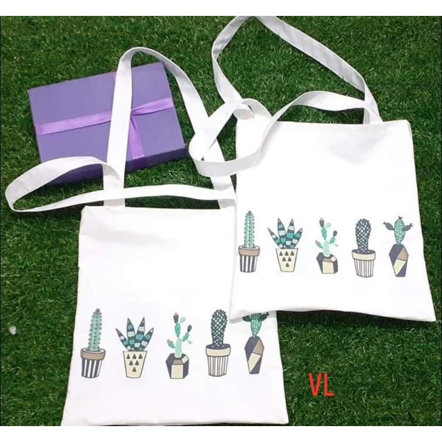Túi vải bốn chậu xương rồng BLA0819
