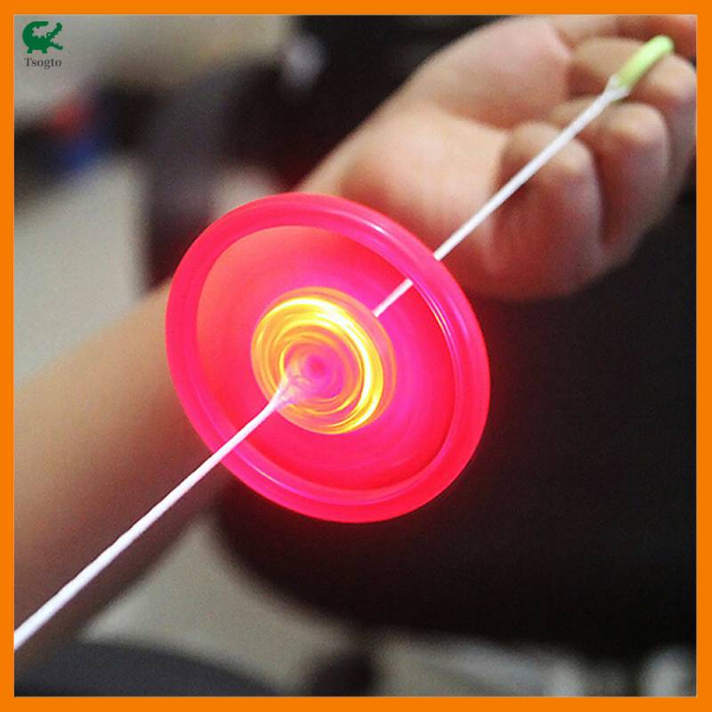 Đồ Chơi Đĩa Bay Có Đèn Led Nhiều Màu Bằng Nhựa Cho Trẻ Em