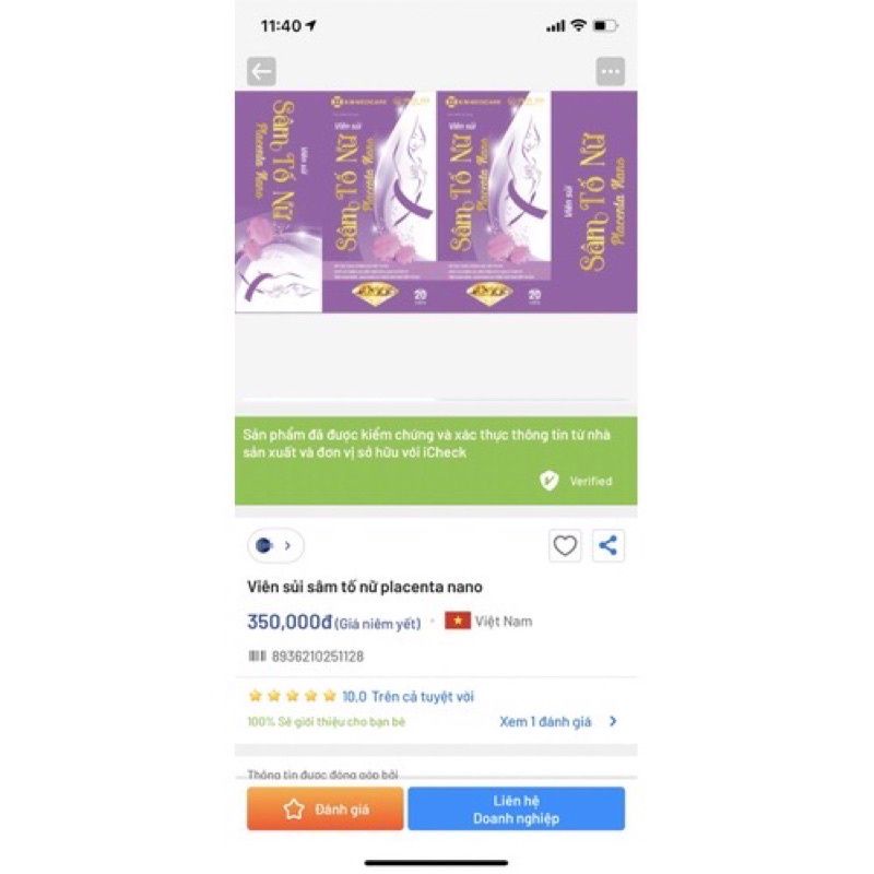 :Viên sủi Sâm Tố Nữ Hỗ Trợ Tăng Vòng Một .