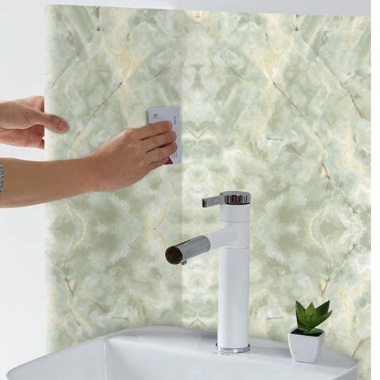 1 mét decal dán bếp tráng nhôm vân đá D1409