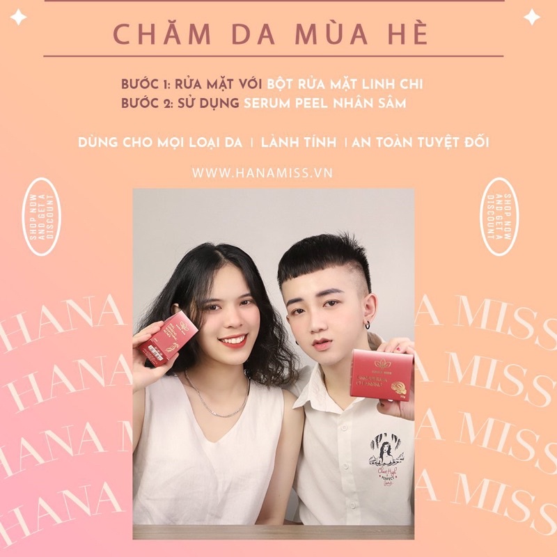 Combo 2 sản phẩm chăm sóc da đánh bay mụn làm trắng sáng da Hana Miss