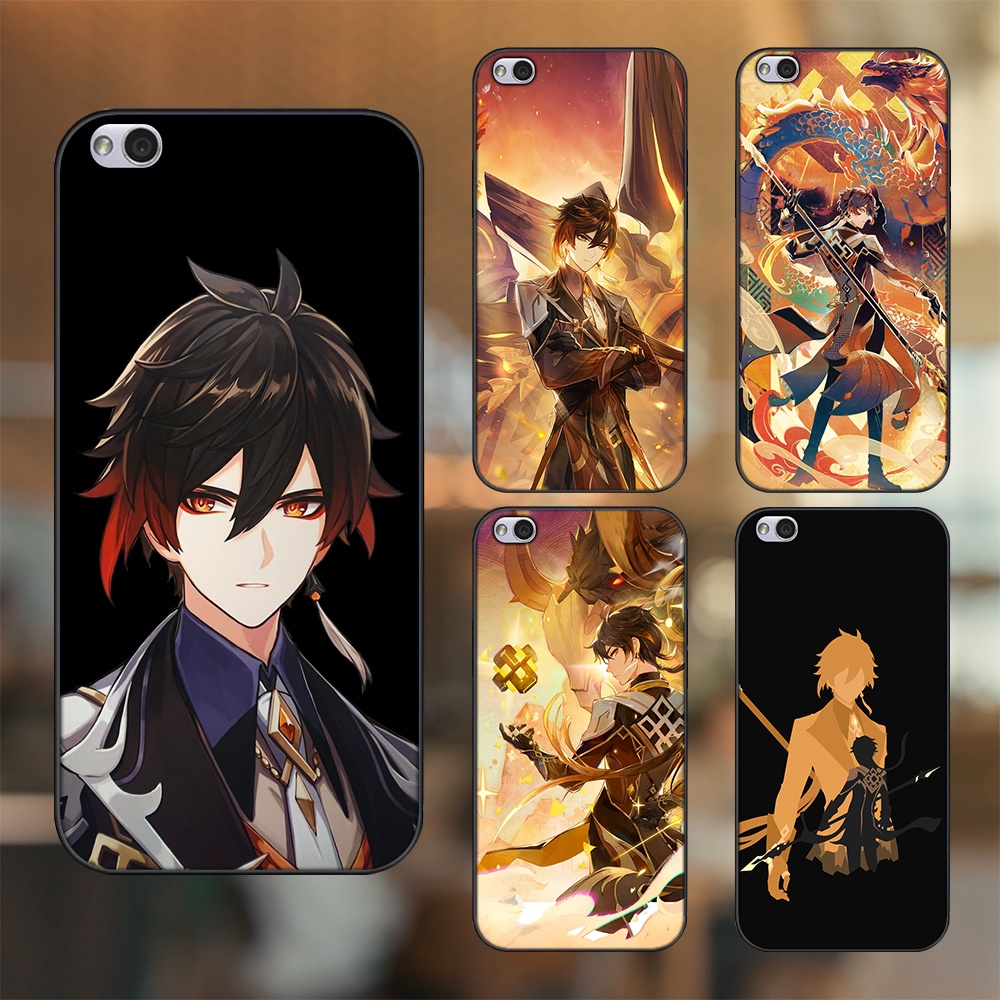 Ốp lưng Xiaomi Redmi 5A viền đen in hình Zhongli Genshin Impact