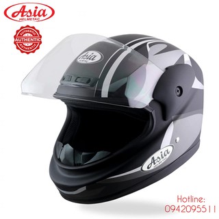 [CHÍNH HÃNG GIÁ TỐT] MŨ BẢO HIỂM CÓ CẰM CẢ ĐẦU ASIA MT120 - SIZE L PHÙ HỢP VÒNG ĐẦU 55 - 59CM