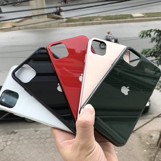 Ốp kính cường lực viền dẻo cùng màu với lưng máy full mã máy từ Iphone6 đến 12ProMax_khobuon