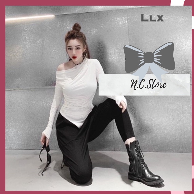 Set Áo giấy Vạt + Quần Bom cực Xinh