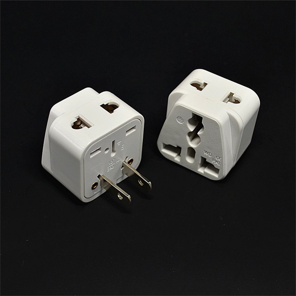 2 pin AC American USA Power Plug Adapter Travel Converter Australia UK USA EU