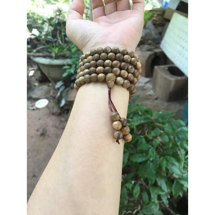 Vòng Tay Trầm Hương  Chuỗi Tràng 108 Hạt Chuẩn Tự Nhiên 6 mm Cao Cấp Quà Tặng Cho Nam Nữ