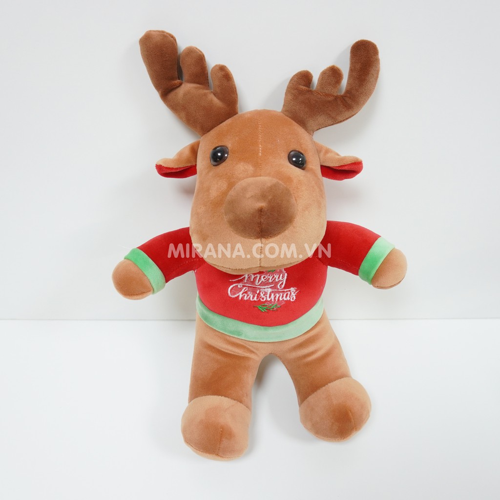 Gấu Bông Giáng Sinh Noel Tuần Lộc Chính Hãng Mirana