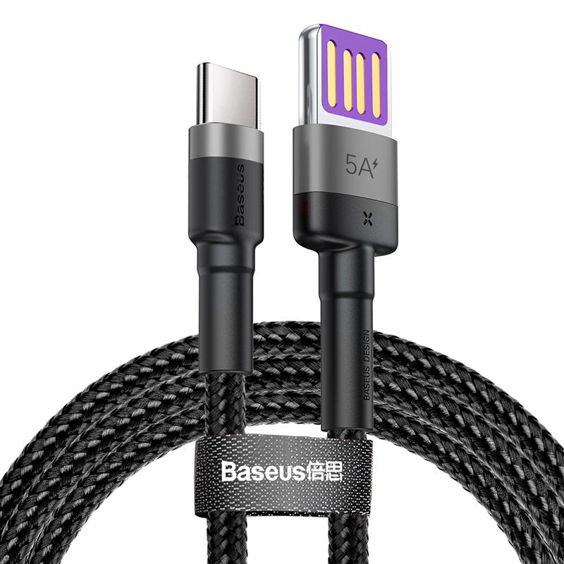 Dây cáp sạc nhanh BASEUS USB Type C 5A cho điện thoại Android và iPad pro