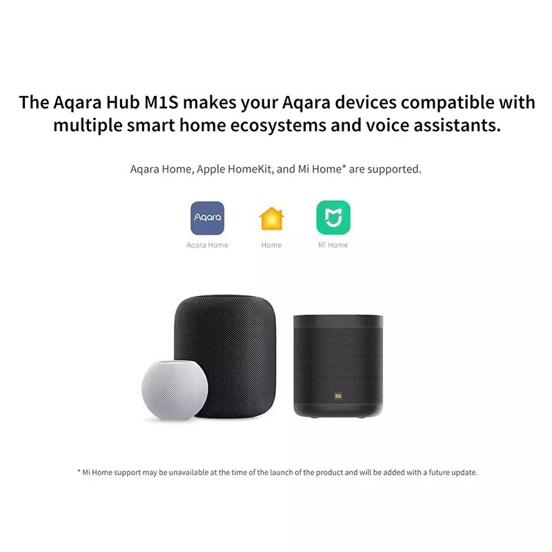 [Bản quốc tế] Bộ điều khiển trung tâm Aqara Hub M1s/ Hub M2. Zigbee 3.0 hỗ trợ Homekit Apple