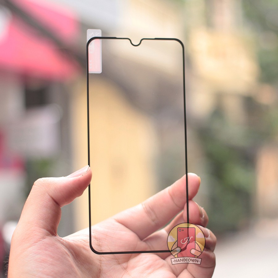 Cường Lực Viền Mỏng Dành Cho Realme 5 / Realme 5 Pro / Realme Q Không Lấn Màn Full Màn Đen Full Keo