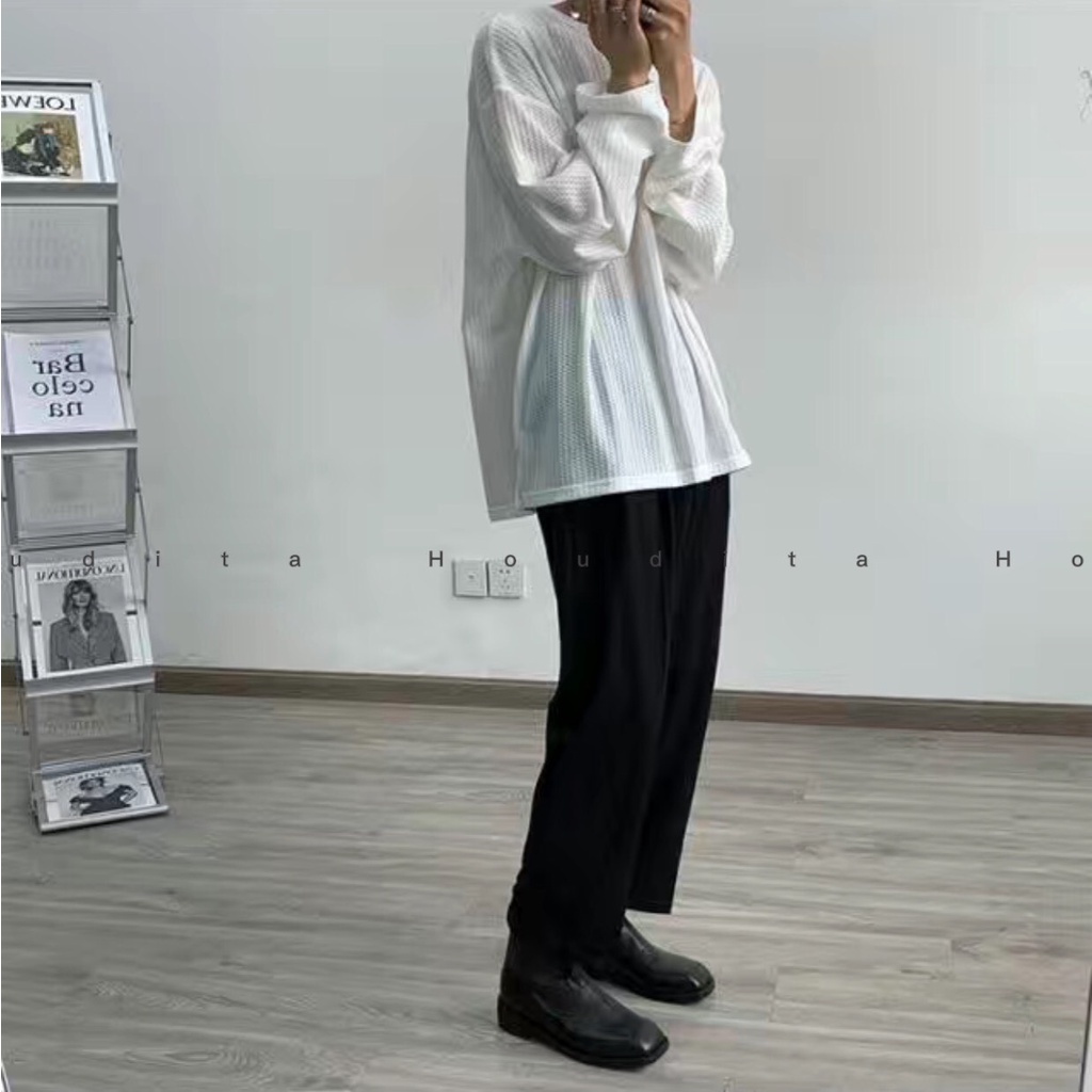 Áo thun nam tay dài - vải thun mềm mịn phong cách trẻ trung Hàn Quốc -HOUDITA - SATD001 | BigBuy360 - bigbuy360.vn