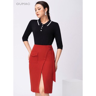Chân váy nữ xẻ tà VA10252 GUMAC