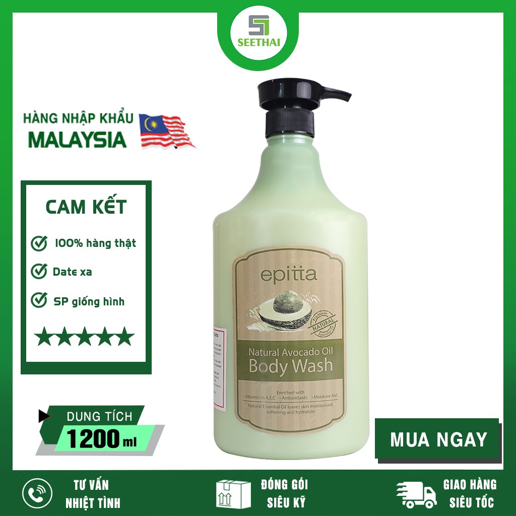 [HÀNG CHÍNH HÃNG] Sữa tắm Epitta Natural Avocado Oil