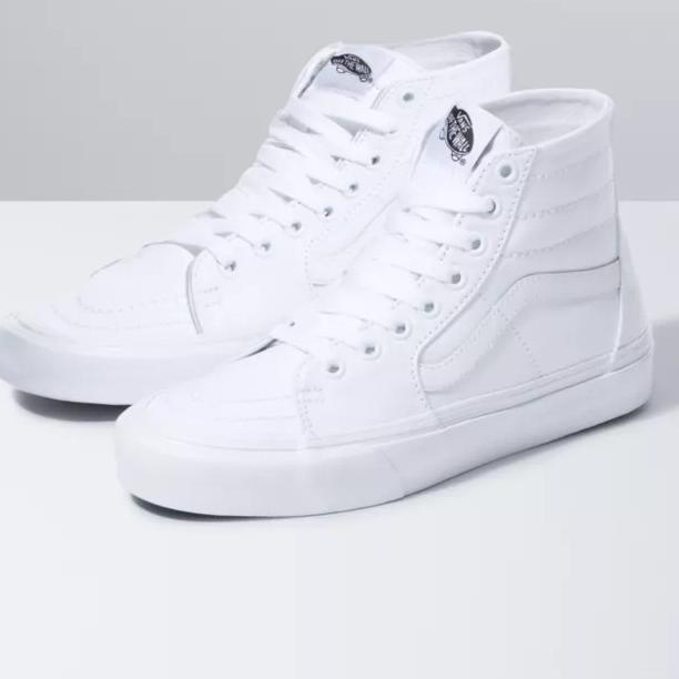 Rất nhiều dùng... Giày Thể Thao Vans Sk8 Màu Trắng Cổ Điển Thời Trang Cao Cấp Cho Nam