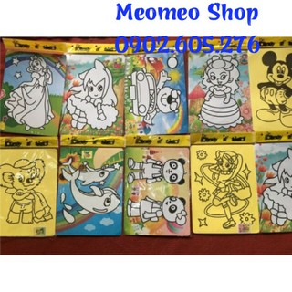 Tranh cát màu cho trẻ tặng kèm cát màu