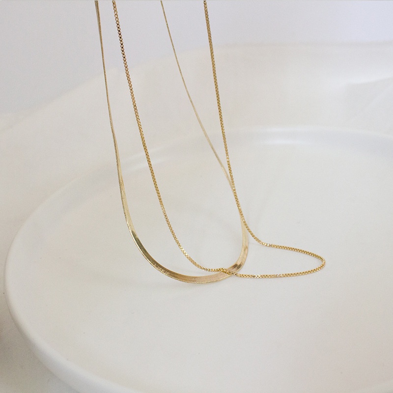 Vòng cổ hai lớp thiết kế đơn giản cho nữ